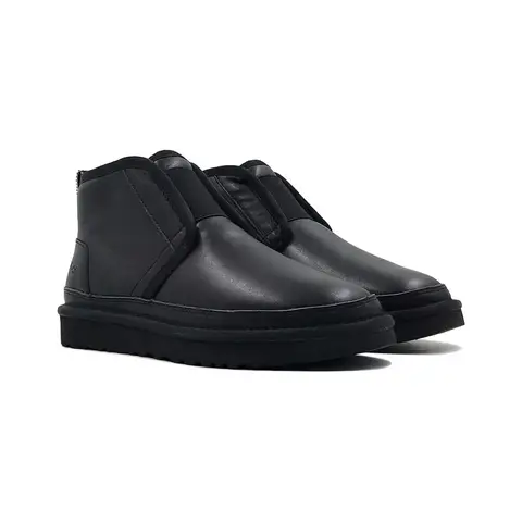 Mens Neumel Flex Leather Black