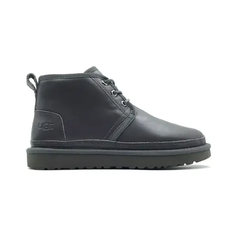 Mens Neumel Leather Grey