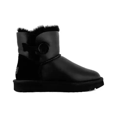 Mini Bailey Button Metallic Black