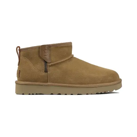 Classic Ultra Mini Zip Boot Chestnut