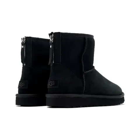 Ugg Classic Mini Zip II Black (Без Камней)