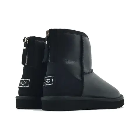 Ugg Classic Mini Zip Metallic Black