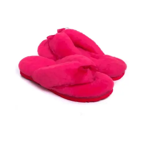 Fluff Flip Flop Ii Rose Red