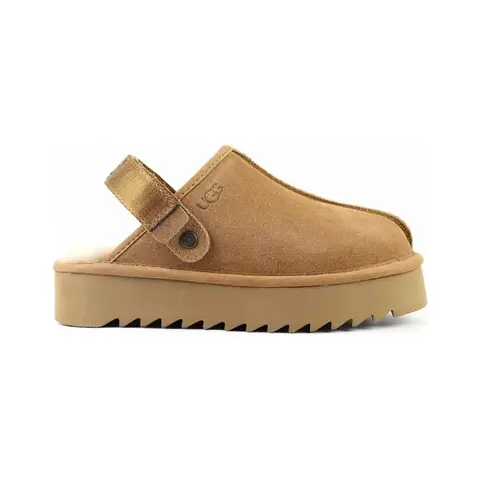 Goldenstar Clog Platform Chestnut