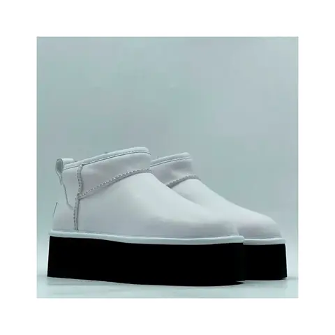 Ugg Classic Ultra Mini Platform Leather White