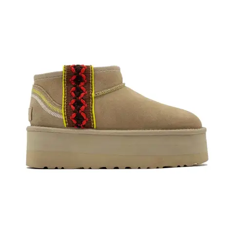 Ugg Classic Ultra Mini Braid Platform Sand