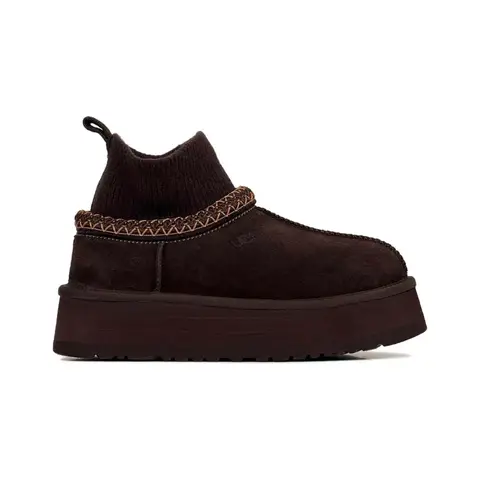 Ugg Tazz Knit Platform Chocolate