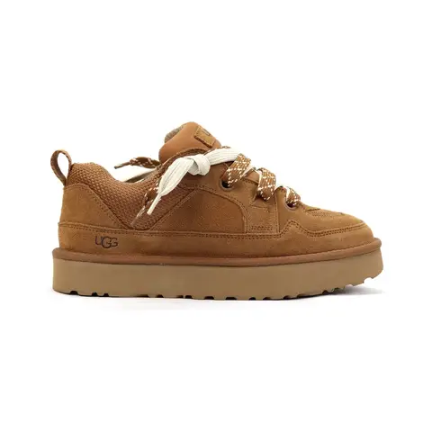 Ugg Lowmel lo chestnut (без меха) женские