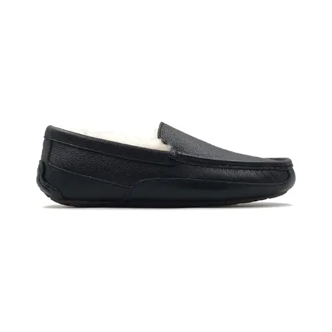 Mens Ascot Leather Black