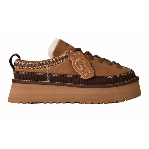 Heritage Lace-Up Slipper Chestnut